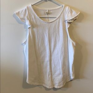 Madewell ruffle sleeve tank
